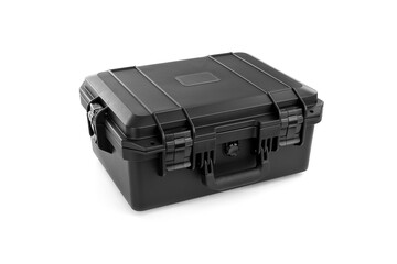 Heavy duty tough crush free case isolated on white background 