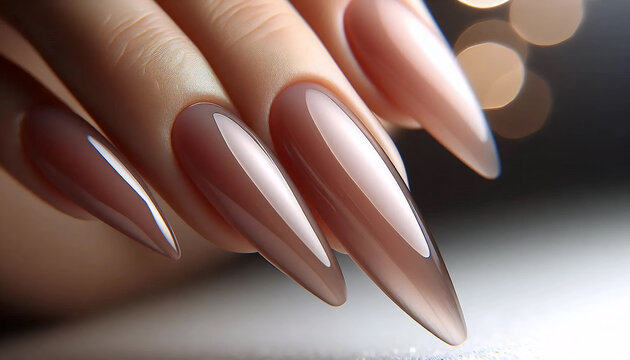Professional nail extensions, Ai generated image