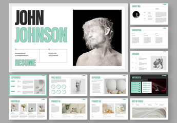 Resume Portfolio Presentation Layout