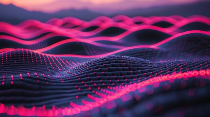 Futuristic 3d rendering of big data analytics, ai, deep learning, and machine learning technologies