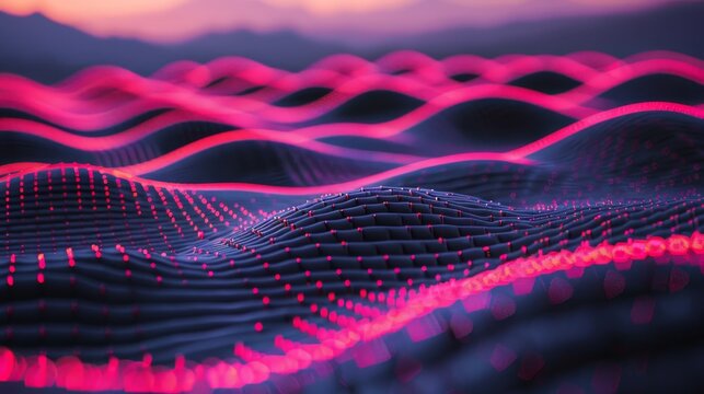 Futuristic 3d rendering of big data analytics, ai, deep learning, and machine learning technologies - Powered by Adobe