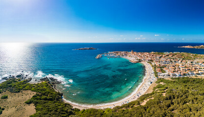 Long Beach - Longa Beach and Port Beach - Spiaggia del Porto at Isola Rossa, Sardinia