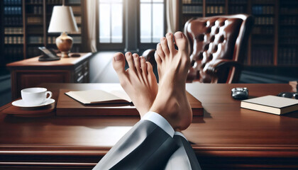 A mens pedicure care, Ai generated image