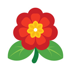 primrose cluster flat vector illustration