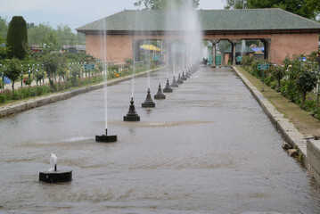 Shalimar Bagh is a beautiful Mughal garden in Srinagar, Jammu and Kashmir, India. It is a garden with fountains, ponds and various plants.