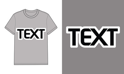 Gray t shirt with text graphic gray backgrounds clothing apparel 2