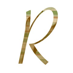 Refined abstract letter R featuring brushstroke rhythm and minimal elegance, symbolizing creativity and calm sophistication in luxury branding and visual design.