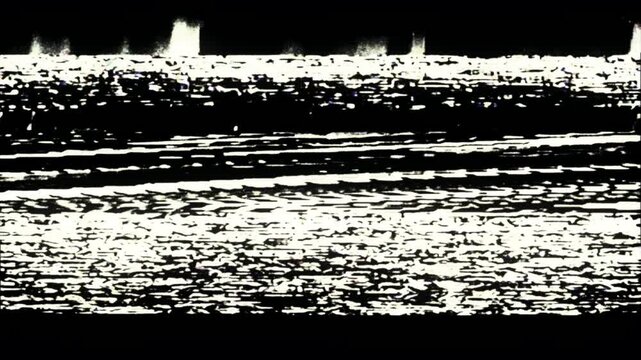 Bad Analog VHS Videotape Static Noise Interference Seamless 4K Video Background Loop Overlay Effect