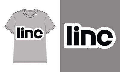 Grey t shirt with text logo graphic mockup