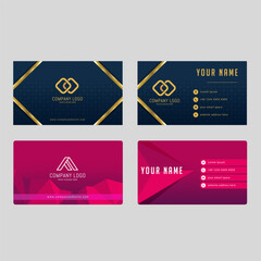Fototapeta premium Company Business Card Design Corporate Identity Template