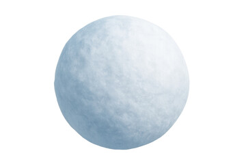 Snowball isolated on transparent background ready for winter fun