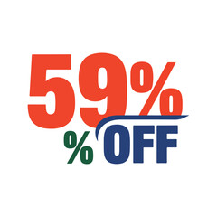 Big Discount Promotion with 59 Off Sale Banner for Holiday Shopping and Special Offers