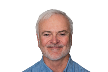 Close up portrait of handsome Mature man against a transparent background.