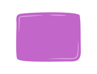 Fluid hand drawn quote bubble shape forms a bold message and rectangle speech textbox. Abstract blob element with soft color background brings a modern feel to conversation and creative graphic