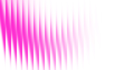 Abstract pink gradient glossy ribbed glass effect on white background. Futuristic refracted Strips texture for cyber tech background, header, cover, poster, backdrop, wallpaper.