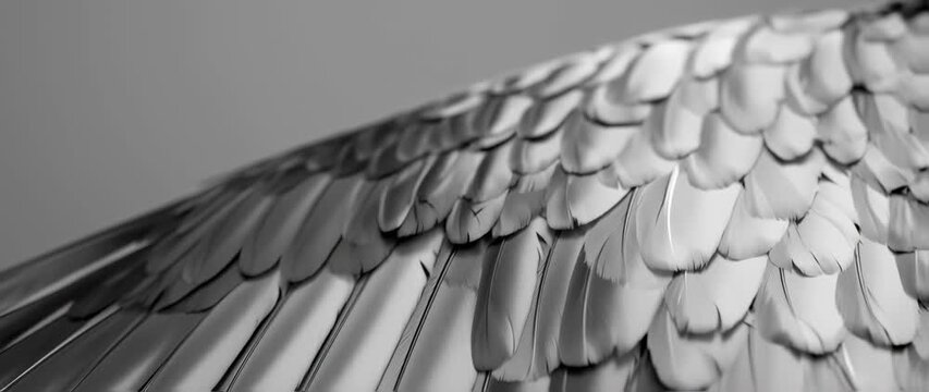 Bird feather texture detail