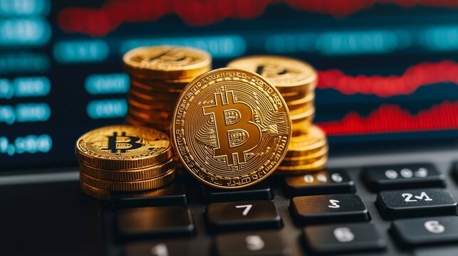 Crypto trading interface showing tokenized gold coin values in blockchain system. 