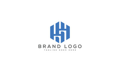 Fototapeta premium letter HH logo design vector template design for brand.