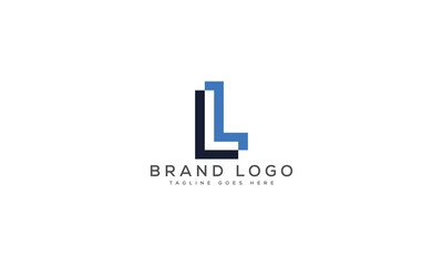 letter LL logo design vector template design for brand.