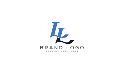 letter LL logo design vector template design for brand.