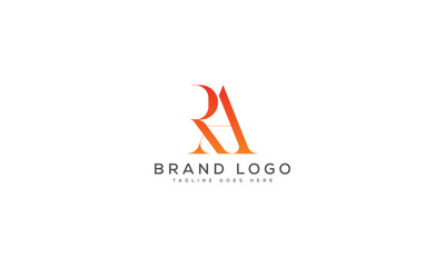 letter RA logo design vector template design for brand.