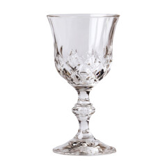 empty glass isolated on white background