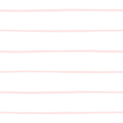 Square digital seamless pattern with soft coral pink stripes on white background. Minimal geometric tile perfect for wrapping paper, textile print, wallpaper, stationery, and modern surface design.