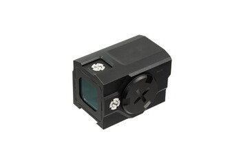 Black reflex sight isolated on white