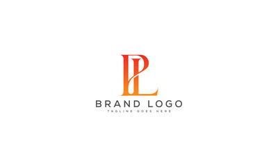 letter PL logo design vector template design for brand.