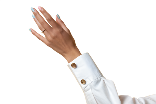 Hand holding a red foil wrapper package against a solid black background studio shot - Powered by Adobe