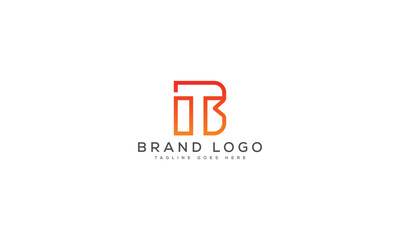 Fototapeta premium letter TB logo design vector template design for brand.