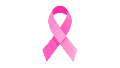 Pink Ribbon Symbol for Breast Cancer Awareness and Support.