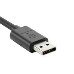 Usb connector isolated on transparent background