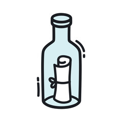 wine bottle vector illustration