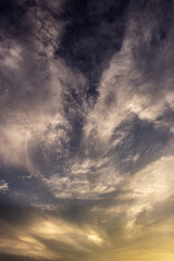  beautiful sky and clouds at sunset