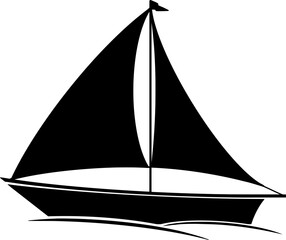 Simple Sailboat Vector