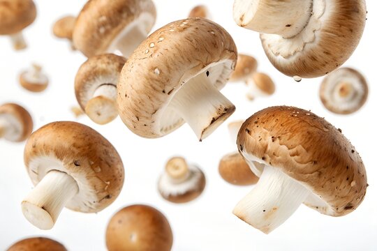 cluster of mushroom floating in the mid air - Powered by Adobe