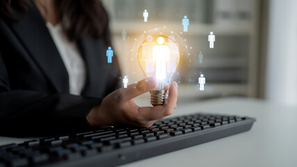 A concept of global leadership and network influence. A central team or individual connects with a professional network distributed across the world map, representing worldwide reach. Fermion