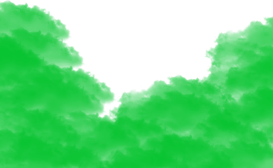 Vibrant green smoke billowing against a dark background