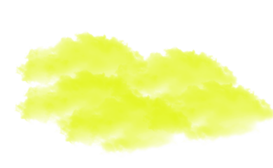 Bright yellow smoke or gas cloud against a black background