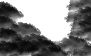 Dramatic black and grey storm clouds gathering in a monochrome sky, an abstract illustration suggesting an ominous and turbulent atmosphere