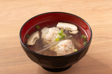 鶏ごぼう　つみれ汁