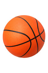 Orange basketball isolated on transparent background