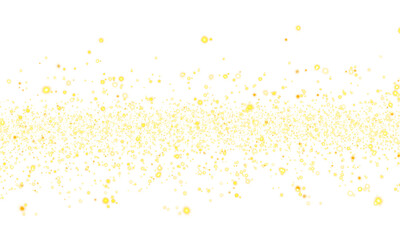 Golden Glitter Confetti PNG on Transparent Background
