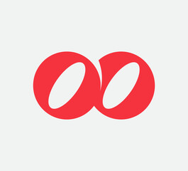 Modern infinity vector logo design, creative concept for branding, business and technology, symbol of endless possibilities and connection