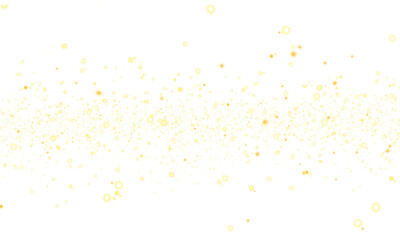 Golden Glitter Confetti PNG on Transparent Background