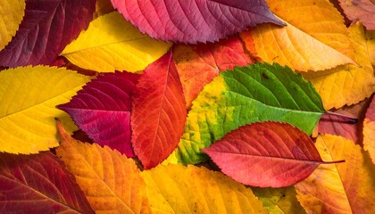 Obraz premium Vibrant autumn leaves