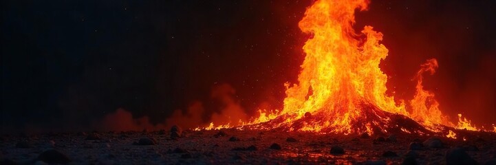 Fiery Inferno Consumes Damaged Firewall A Dramatic Depiction of Fires Destructive Power and the Critical Need for Enhanced Fire Safety Measures in Structures.