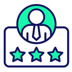 Employee Rating  Icon Element For Design