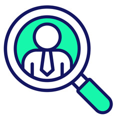Employee Search  Icon Element For Design